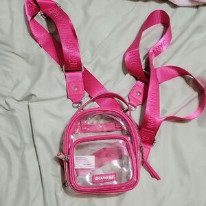 Pink Clear Mini Crossbody Bag